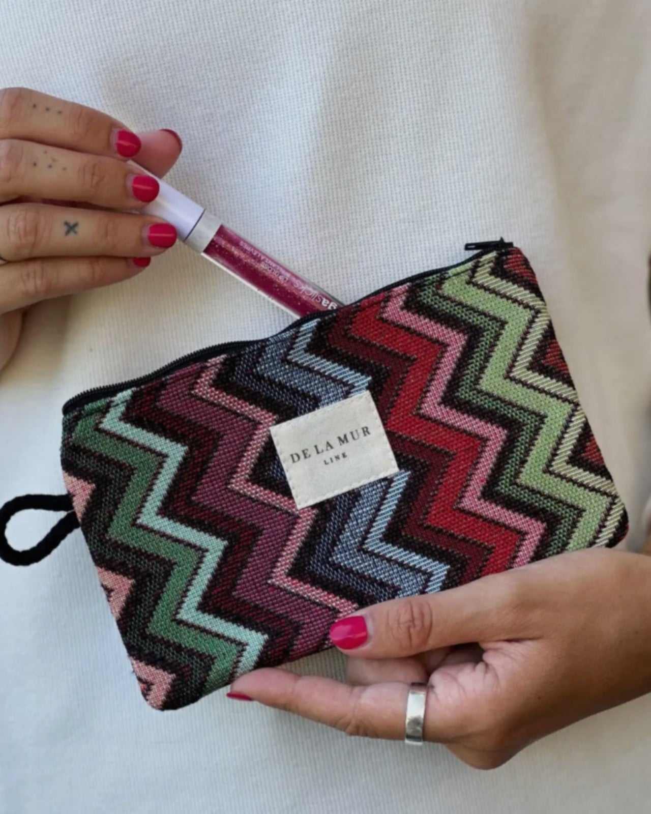 mini pochette organizer artigianale