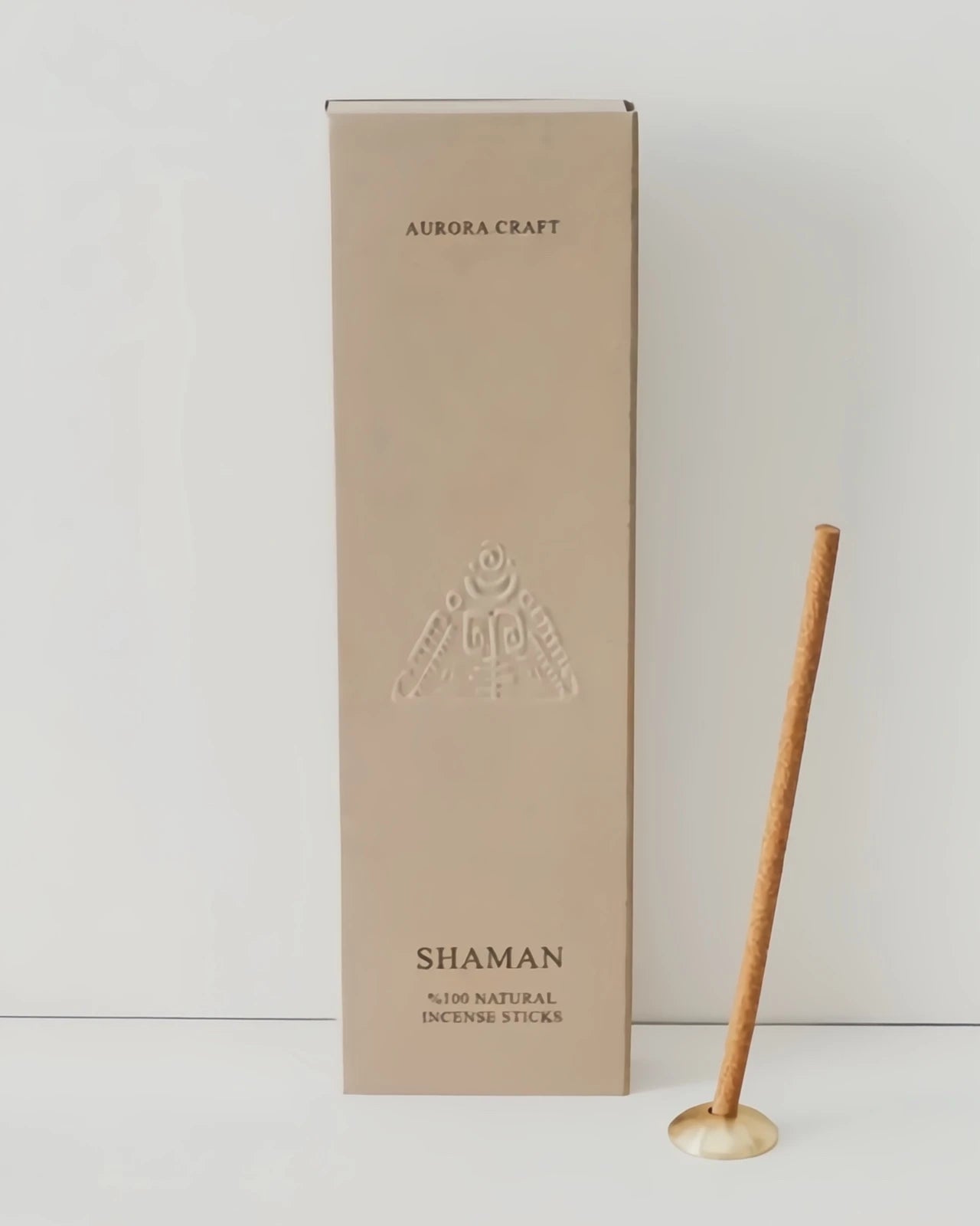 Incensi artigianali naturali Aurora Craft nella confezione eco sostenibile con porta incenso in ottone