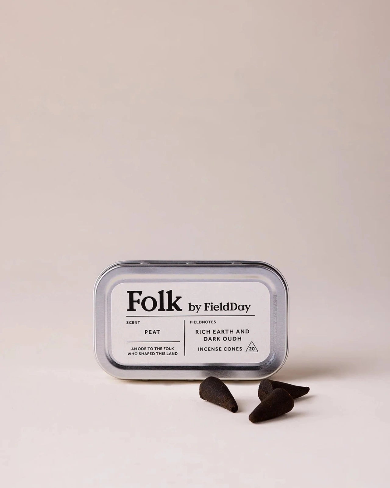 Incensi a cono 100% naturali, creati artigianalmente in Irlanda | Peat - Profumo di Terra Ricca & Oud Scuro