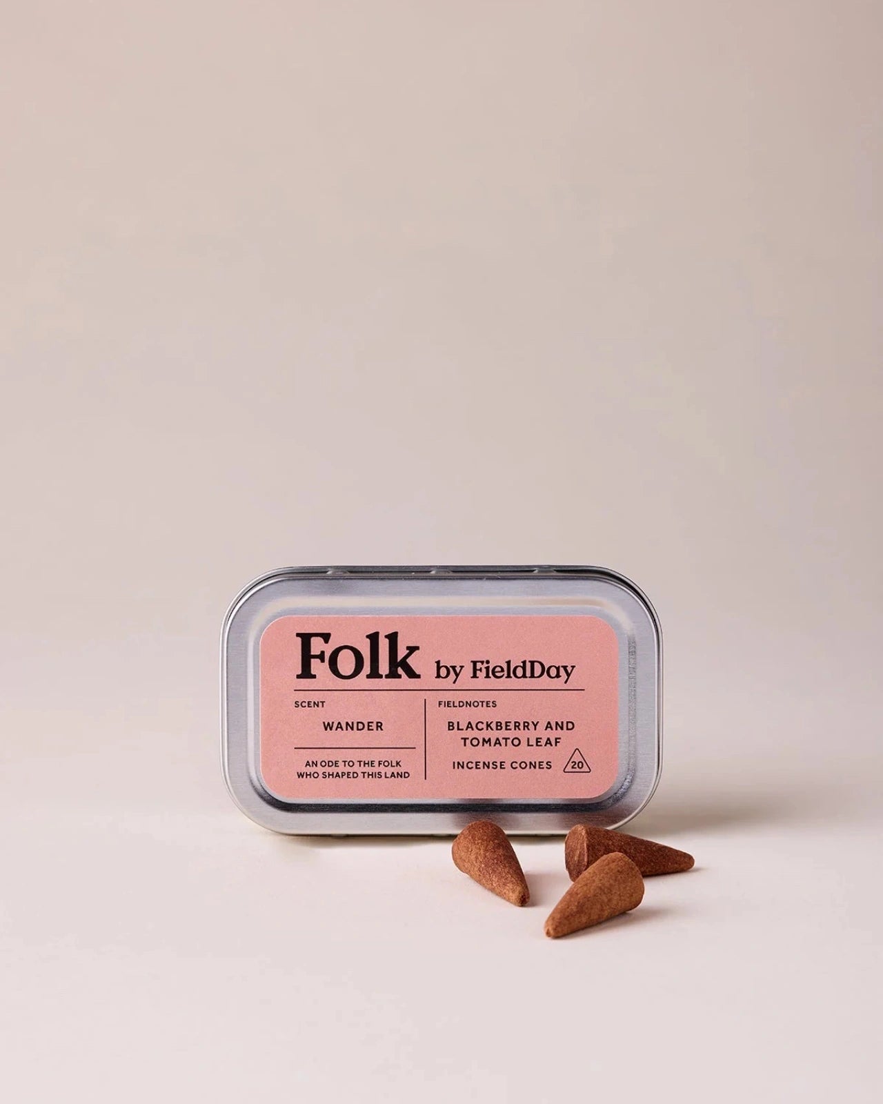 Incensi a cono 100% naturali, creati artigianalmente in Irlanda | Wander - Profumo di Mora Selvatica & Foglie di Pomodoro