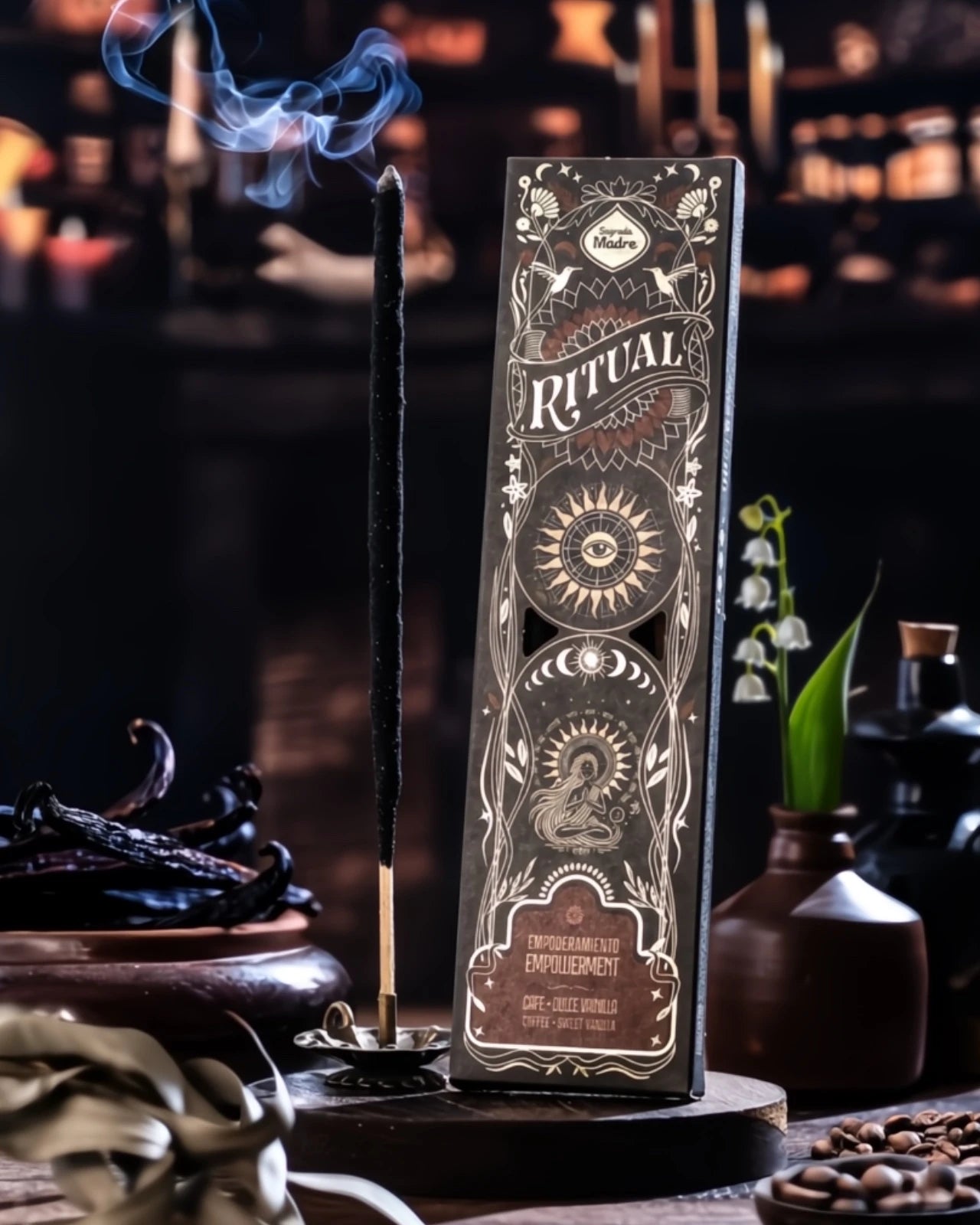 Incenso Ritual Empowerement Sagrada Madre con fragranza stimolante per risvegliare determinazione, fiducia in sè stessi e potere personale