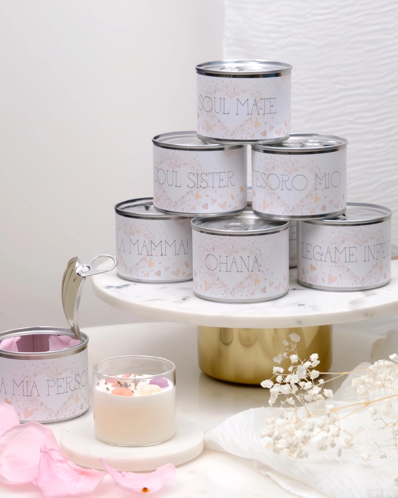 candele profumate in cera di soia con dedica regalo per persone speciali della vita