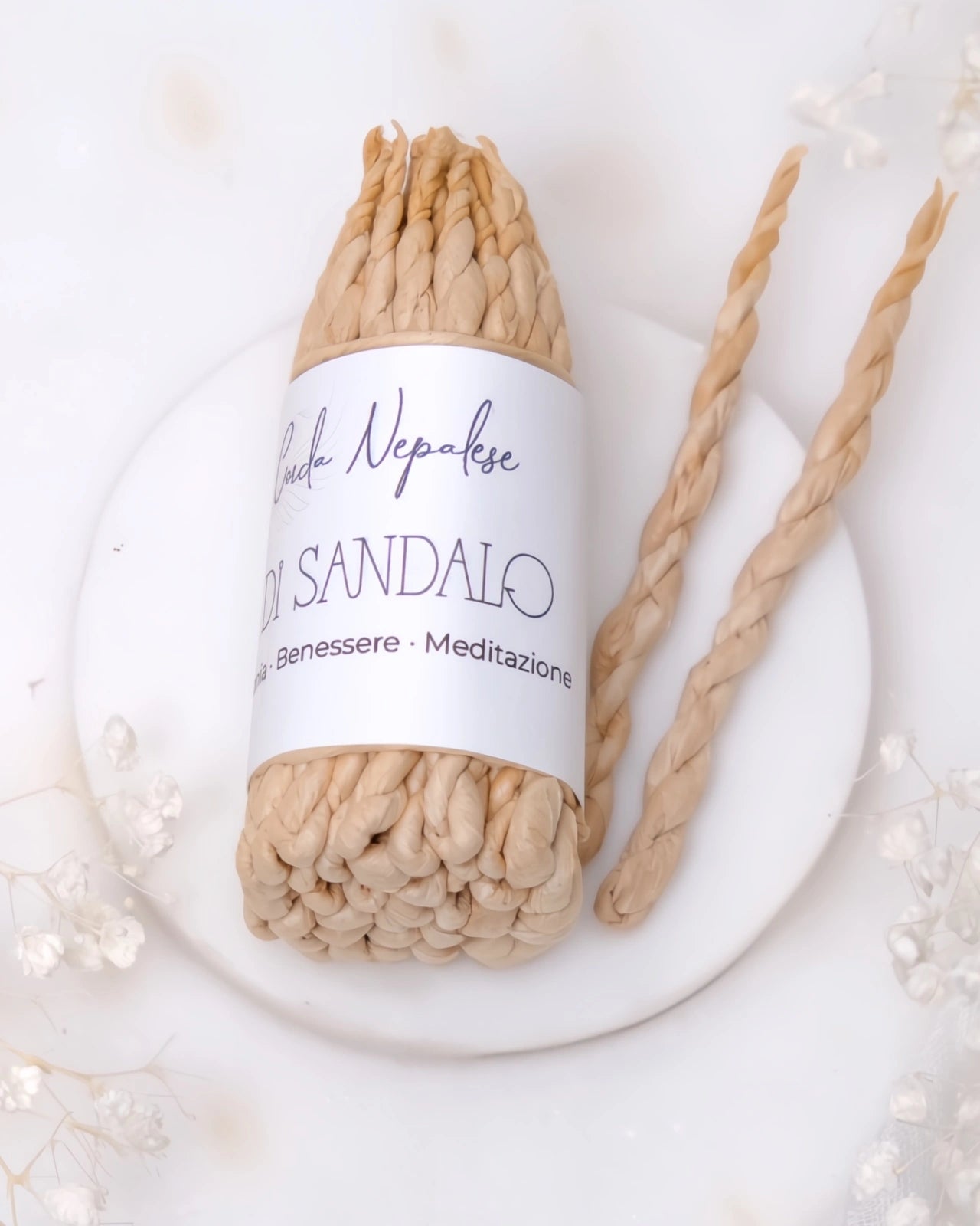 incenso in corda nepalese artigianale profumo di sandalo