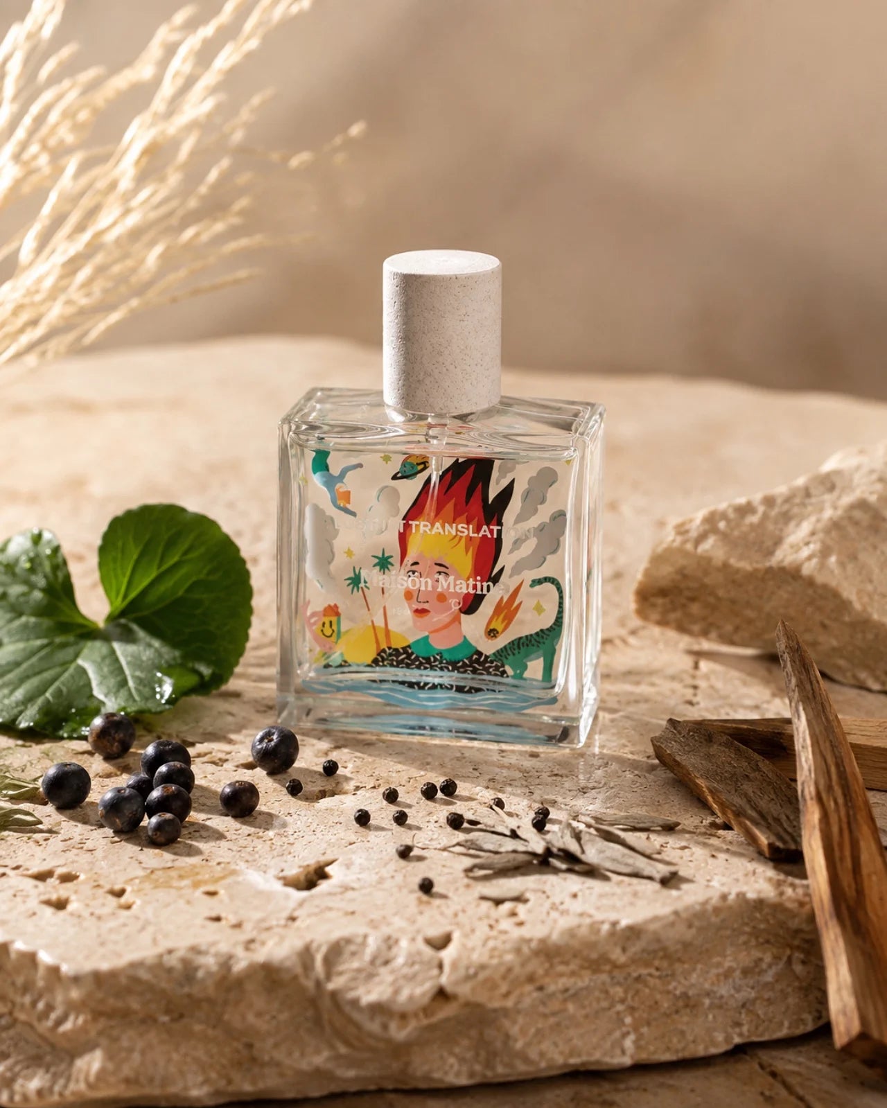 Lost in Translation di Maison Matine - Roma | Eau de Parfum - 50 ml | Profumo di nicchia al ginepro, foglie di violetta, tè bianco, pepe, legni e muschio