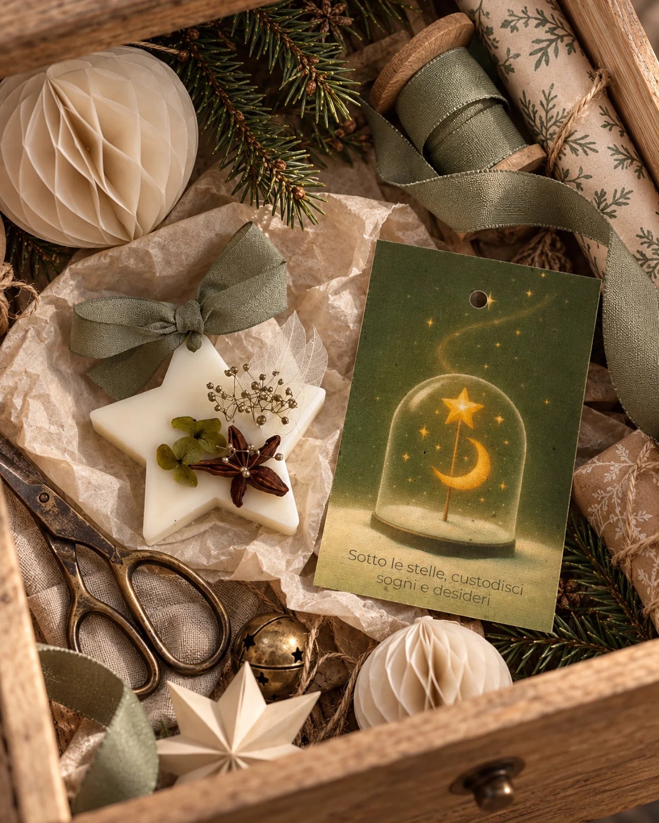 profumatore per cassetti ed armadi xmas Limited Edition - idee regalino di natale | tavoletta tartina in pura cera di soia profumi di Natale