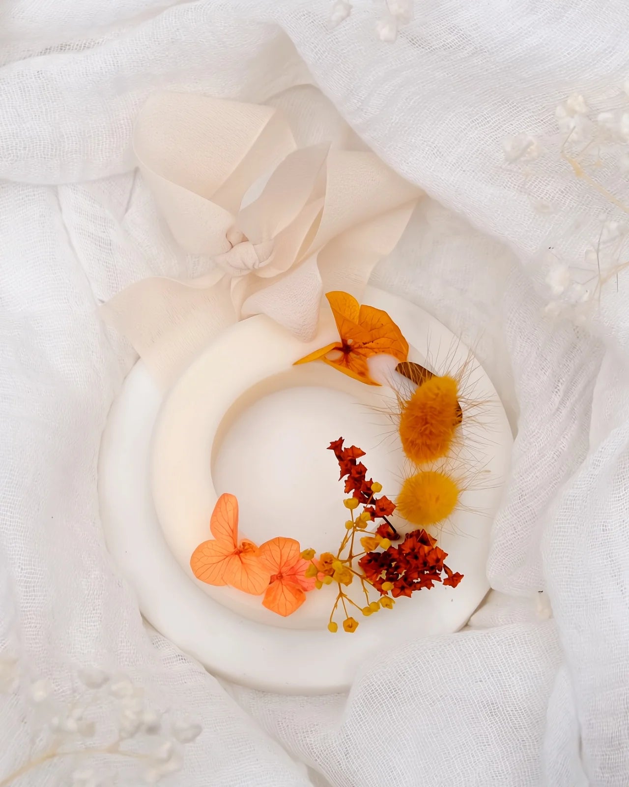 tavoletta botanica cera di soia per profumare cassetti ed armadi ghirlanda color autunno