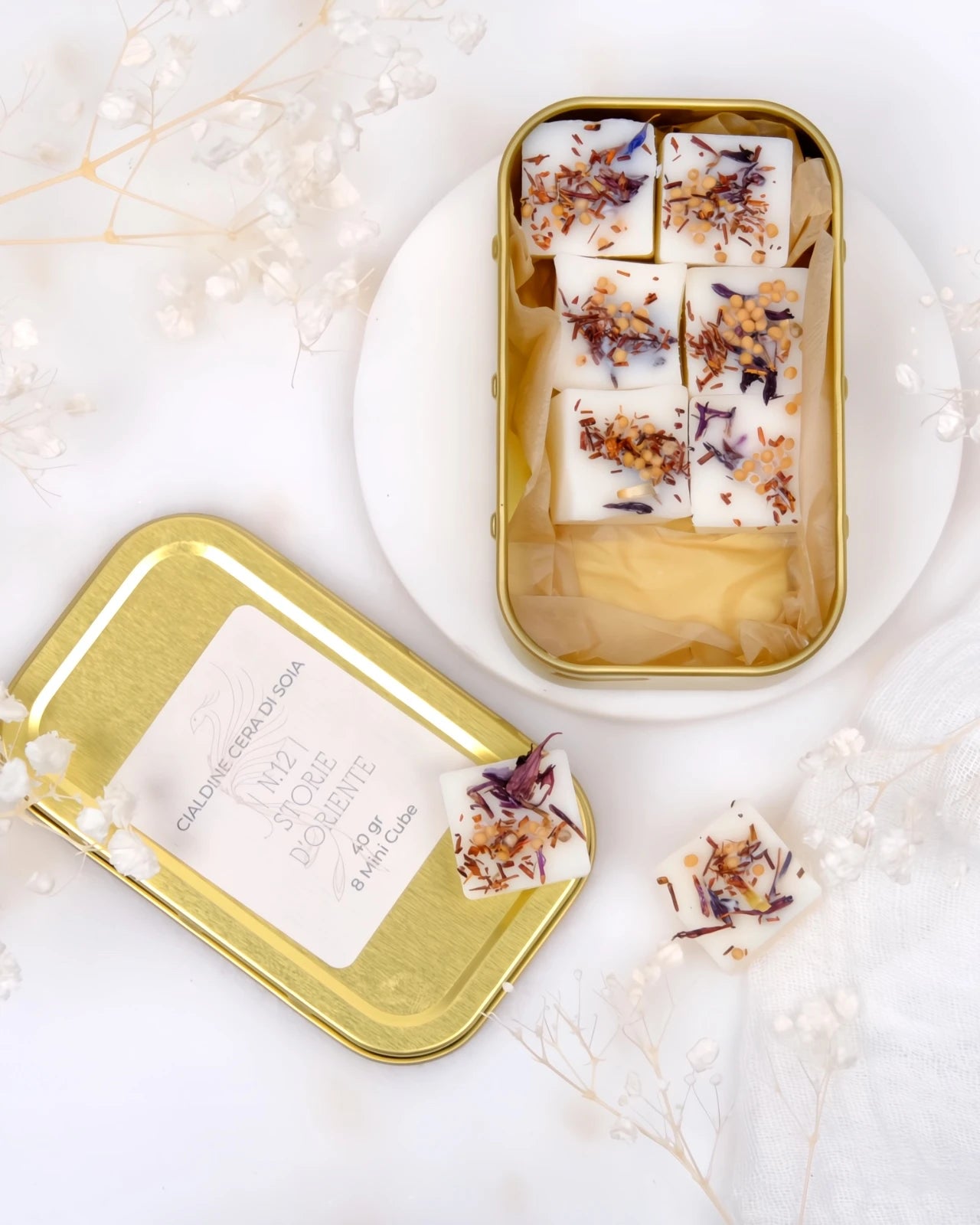 tartine profumate in pura cera di soia al profumo di oriente