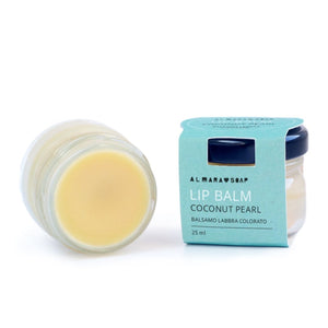 Almara Soap: Balsamo Naturale Labbra Colorato Cocount Pearl