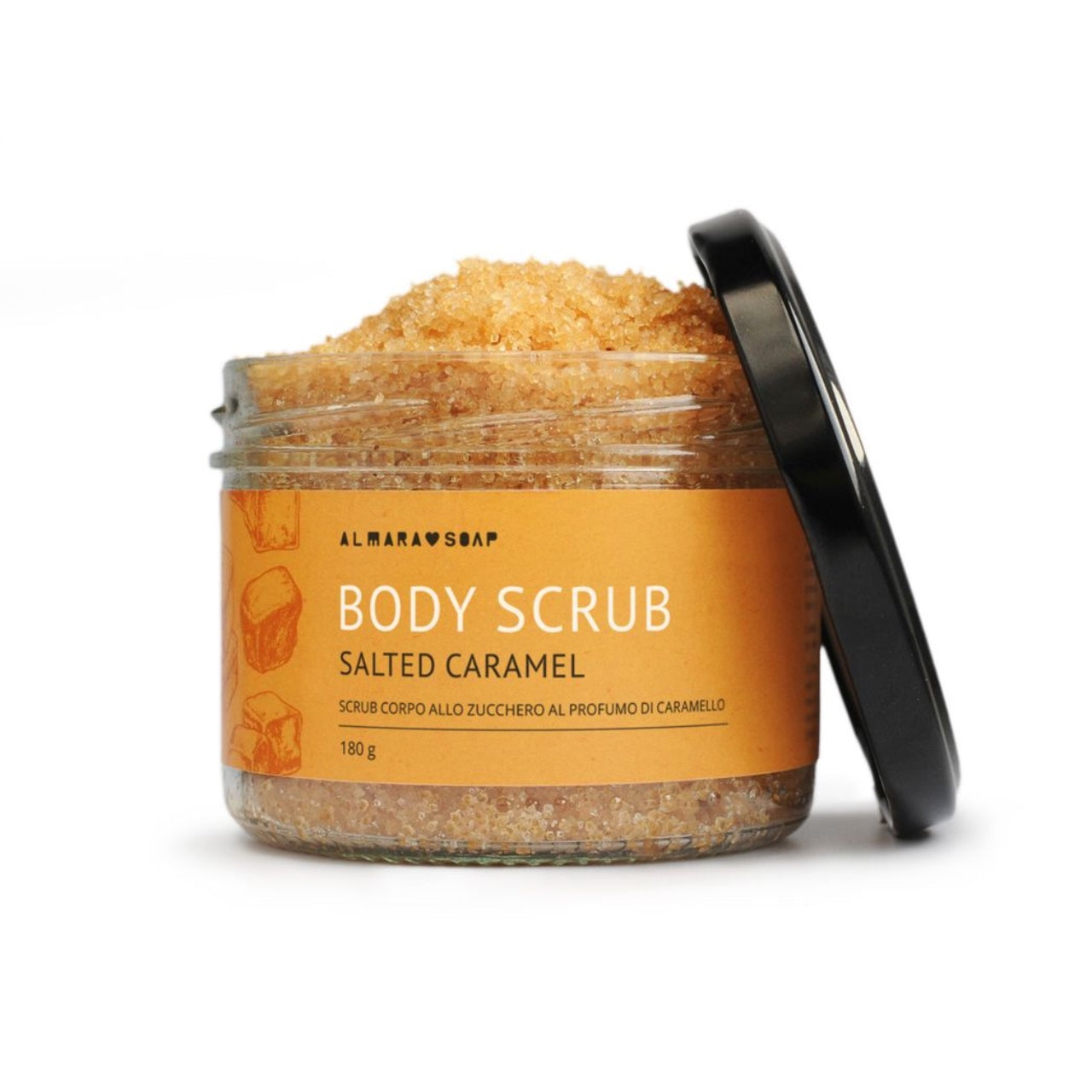 Almara Soap: Scrub Corpo allo Zucchero Salted Caramel