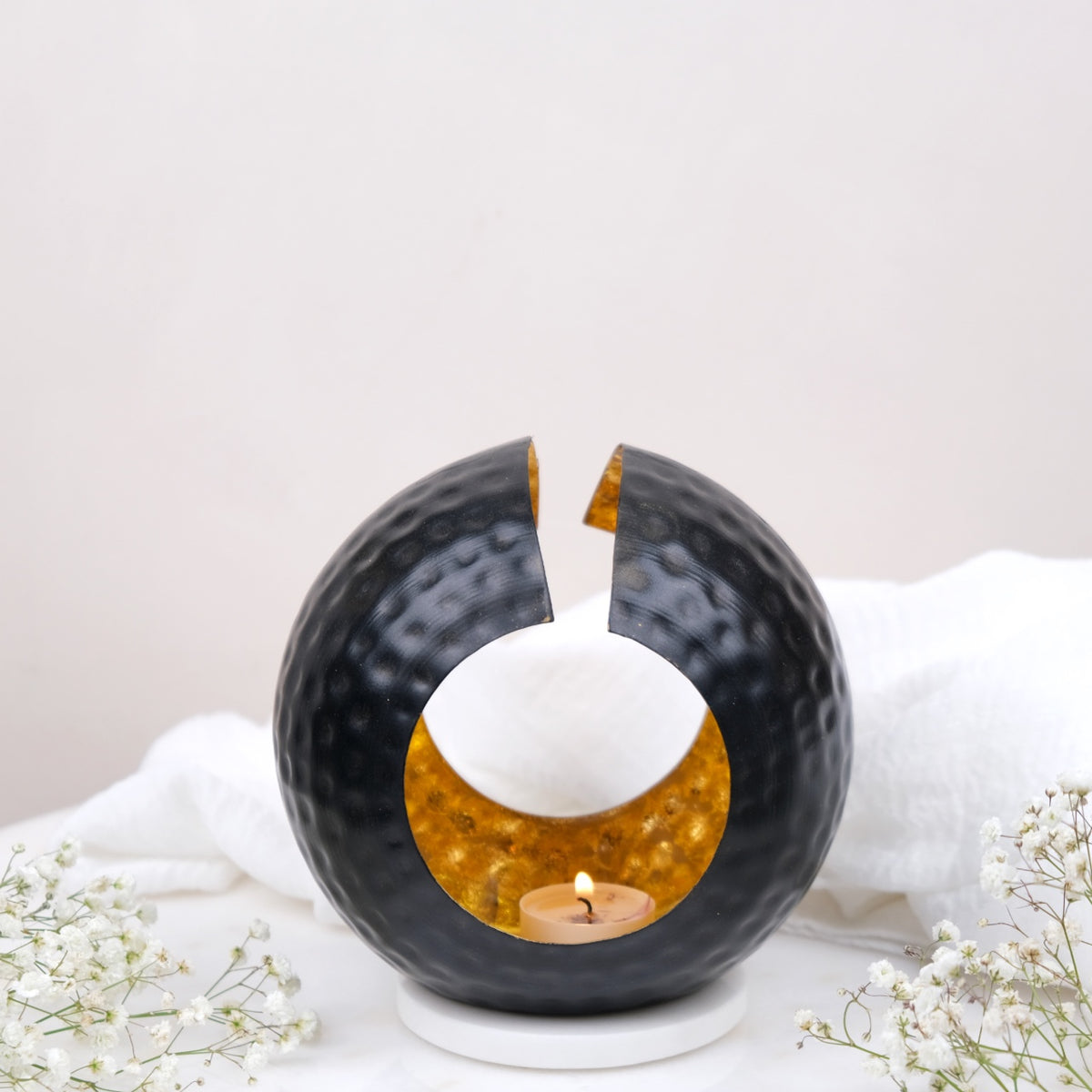 Aureo: Portacandele Oro &amp; Nero