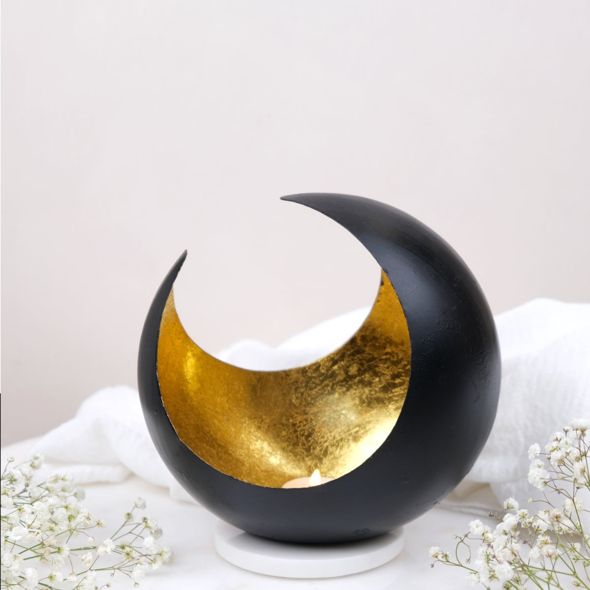 Aureo: Portacandele Oro &amp; Nero