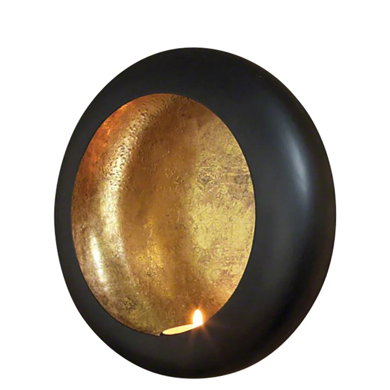 Aureo: Coppia Portacandela da Parete Oro & Nero