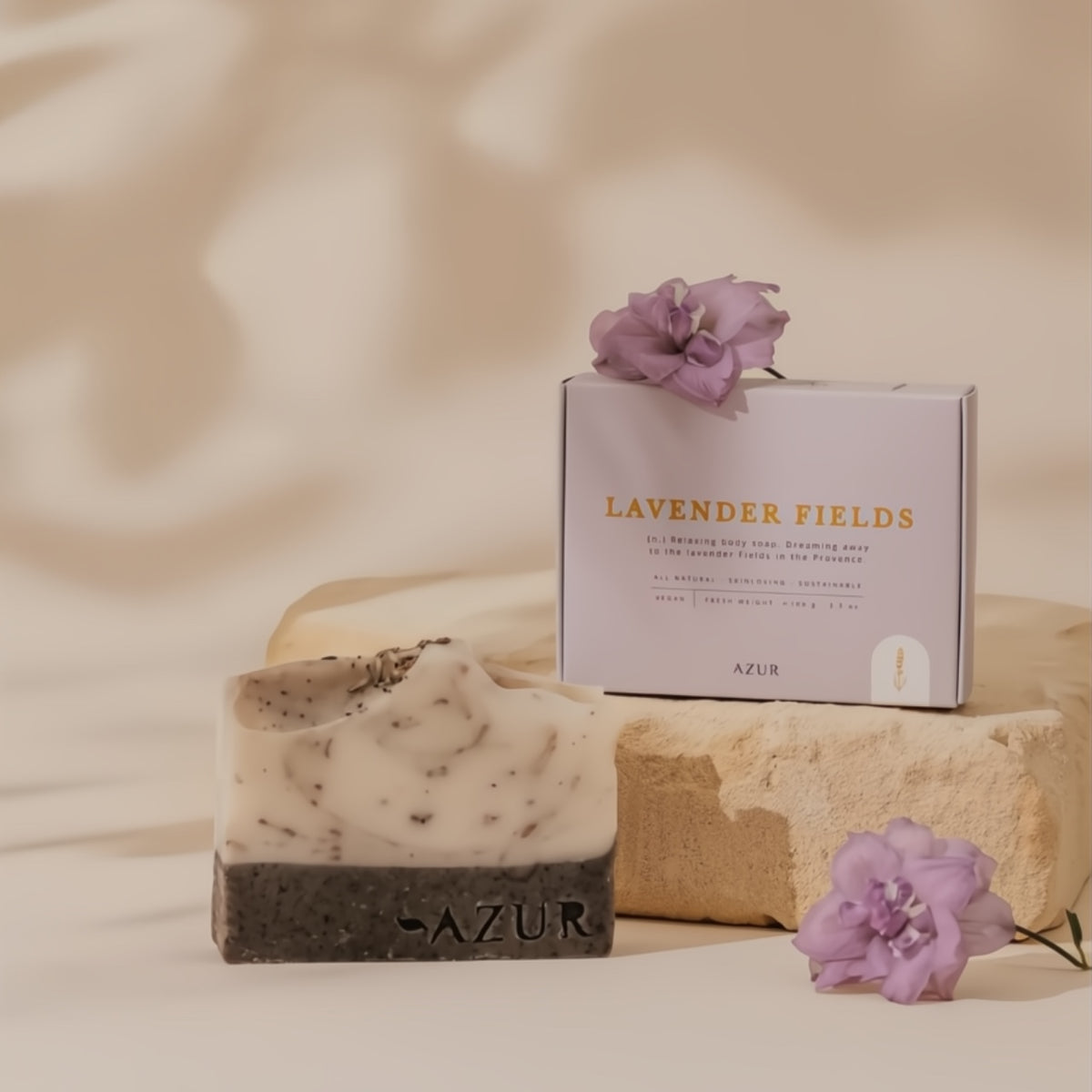 Azur: Sapone Solido Naturale Artigianale Lavender Fields