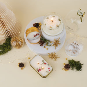 Christmas Tale: Capsule Collection Natale Candele Profumate Cera di Soia