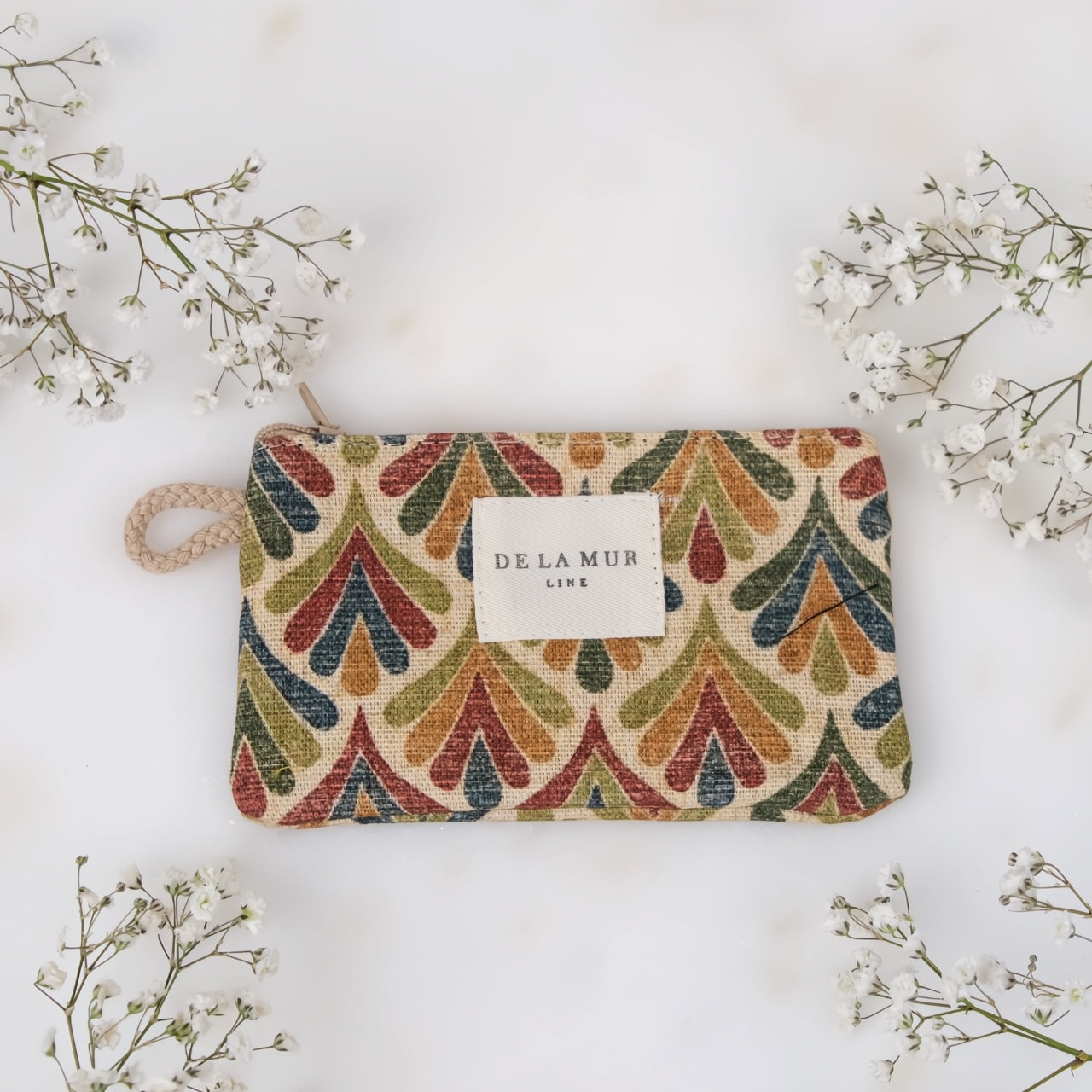 Portamonete Artigianale in Tessuto Stampato