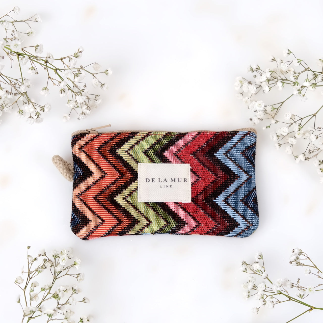 Portamonete Artigianale in Tessuto Stampato