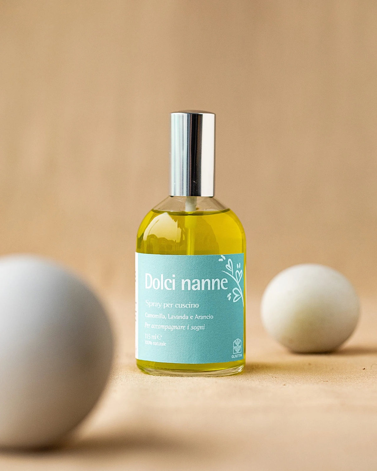 Dolci Nanne spray aromaterapia rilassante sonno Olfattiva 115ml lavanda camomilla arancio cuscini Roma