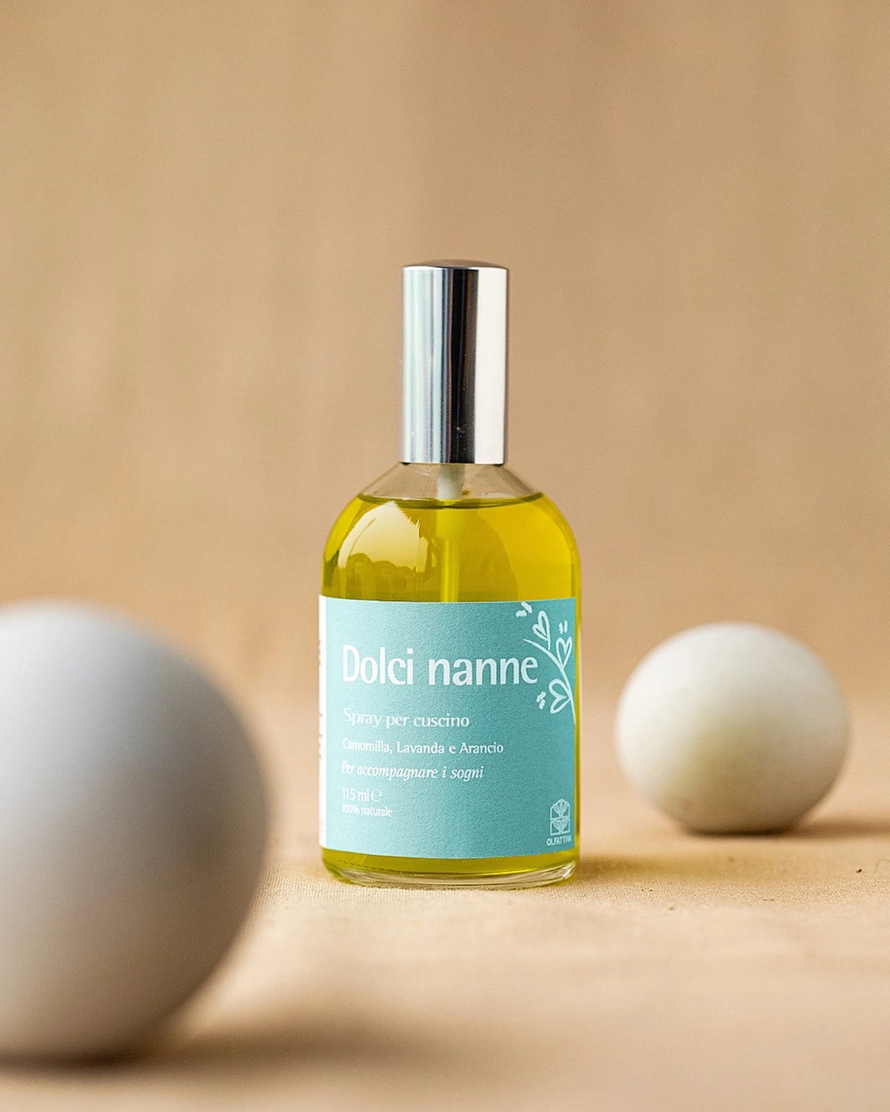 Dolci Nanne spray aromaterapia rilassante sonno Olfattiva 50ml lavanda camomilla arancio cuscini Roma