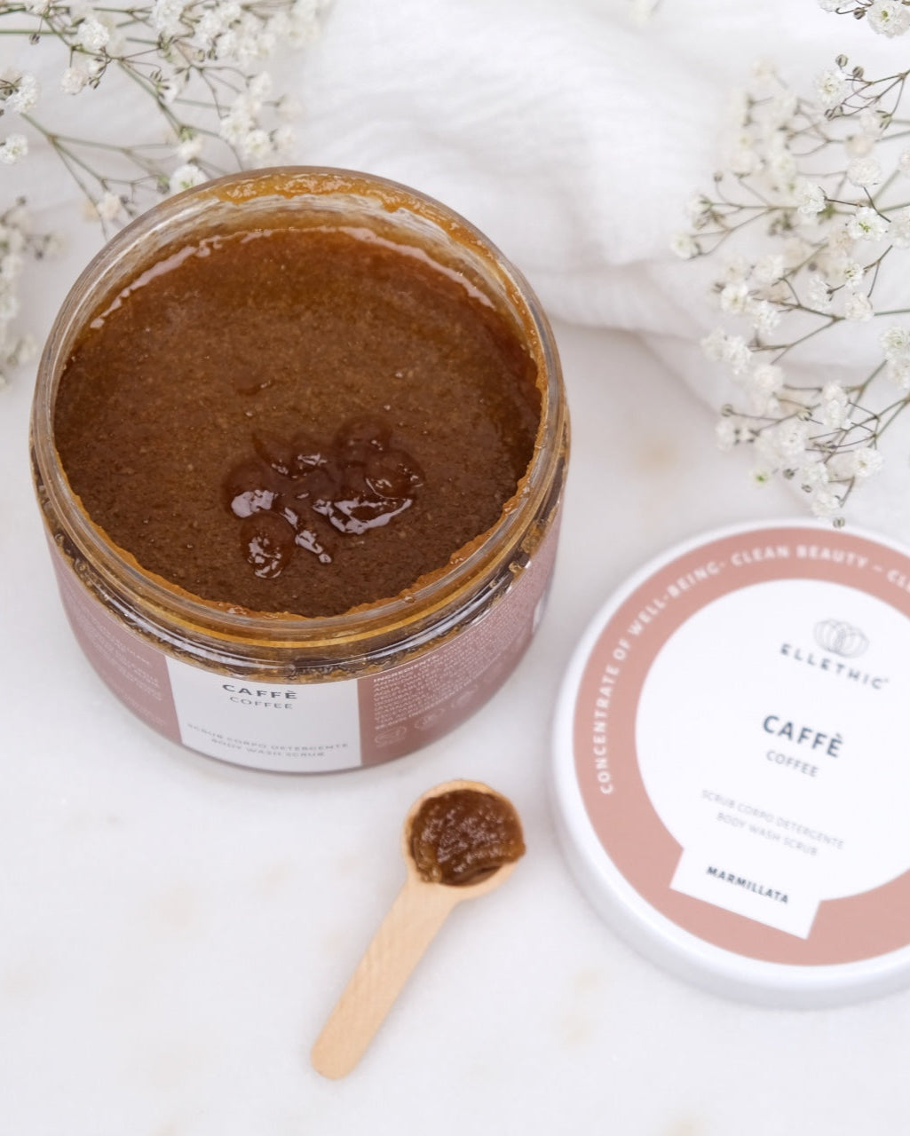 scrub corpo al caffè con oli naturali - io sono la luce - roma