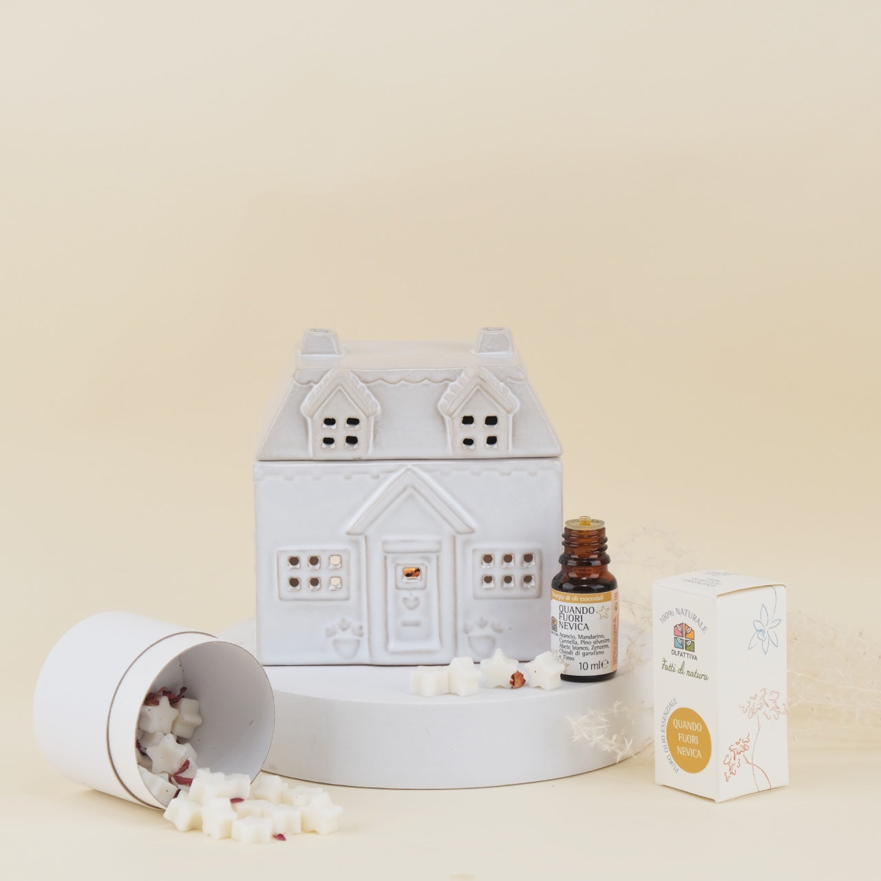 Quando Fuori Nevica Gift Box: Brucia Essenza, Tartine di Cera & Olio Essenziale