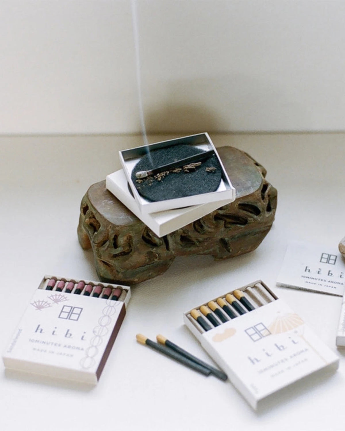 Fiammiferi Incenso Giapponese Naturale - Hibi - Roma 