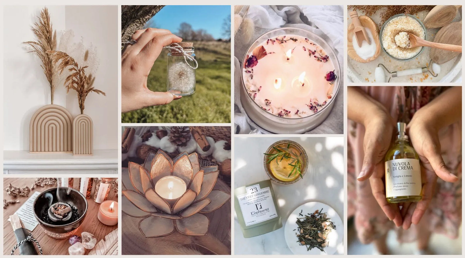 Io Sono La Luce, un atelier di candele artigianali e fiori secchi e stabilizzati ed un concept store di profumi di nicchia francesi, oli essenziali e profumi botanici, cosmesi naturale, skincare, infusi. Vieni a trovarci a Roma 