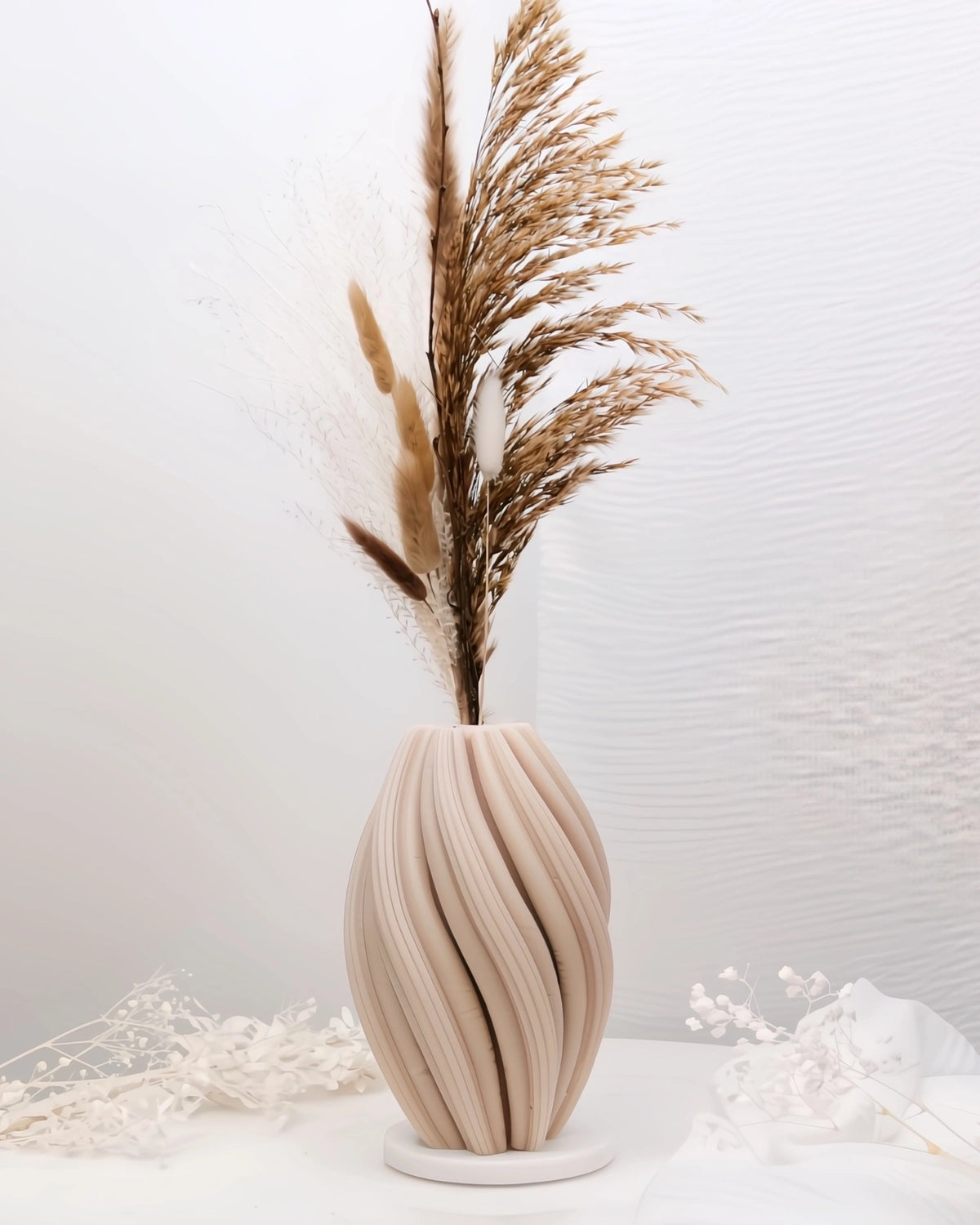 Mythos | Vasi Scultorei in Cera con Fiori Secchi e Stabilizzati