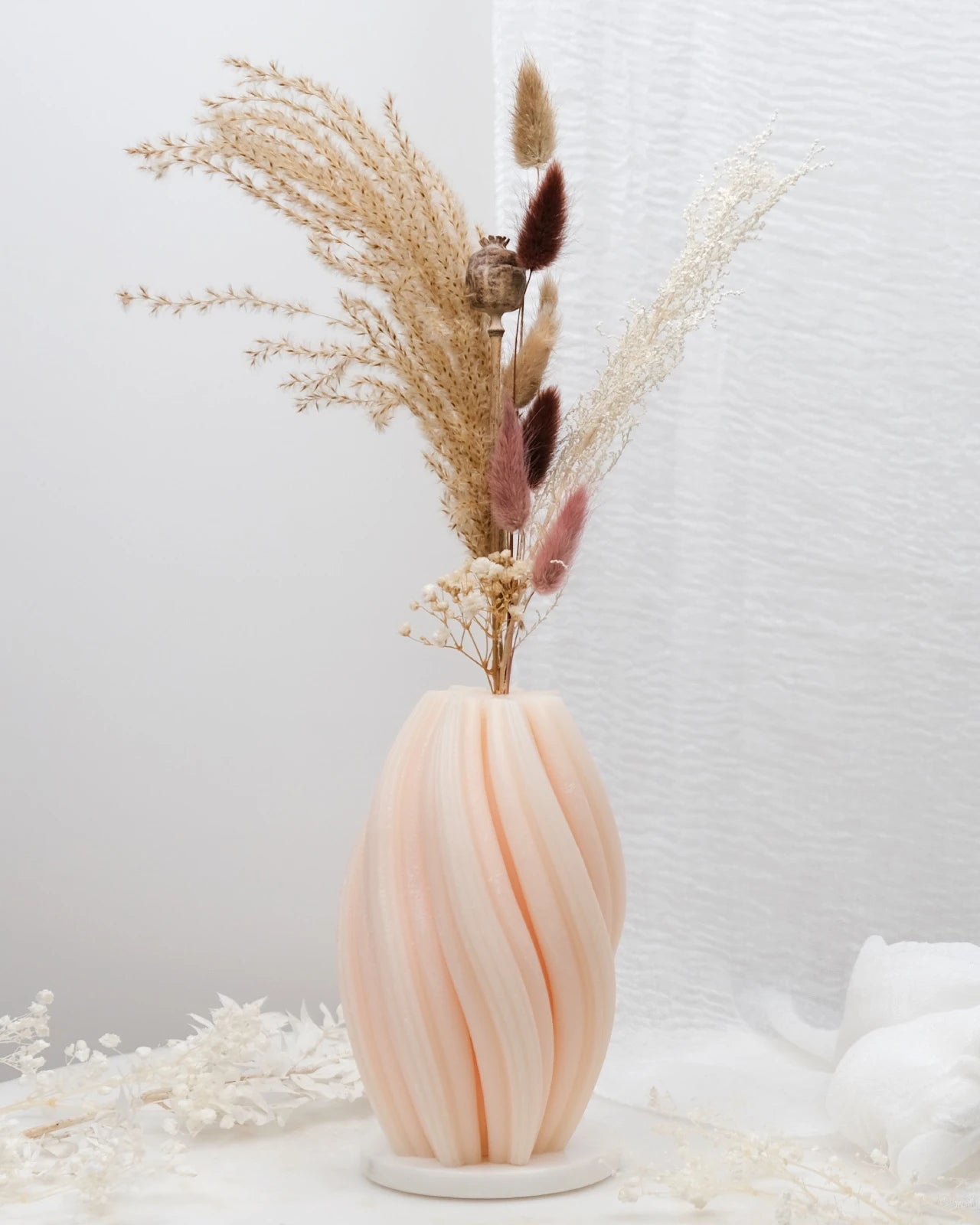 Mythos | Vasi Scultorei in Cera con Fiori Secchi e Stabilizzati