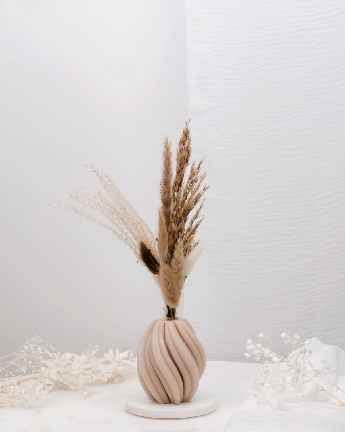 Mythos | Vasi Scultorei in Cera con Fiori Secchi e Stabilizzati