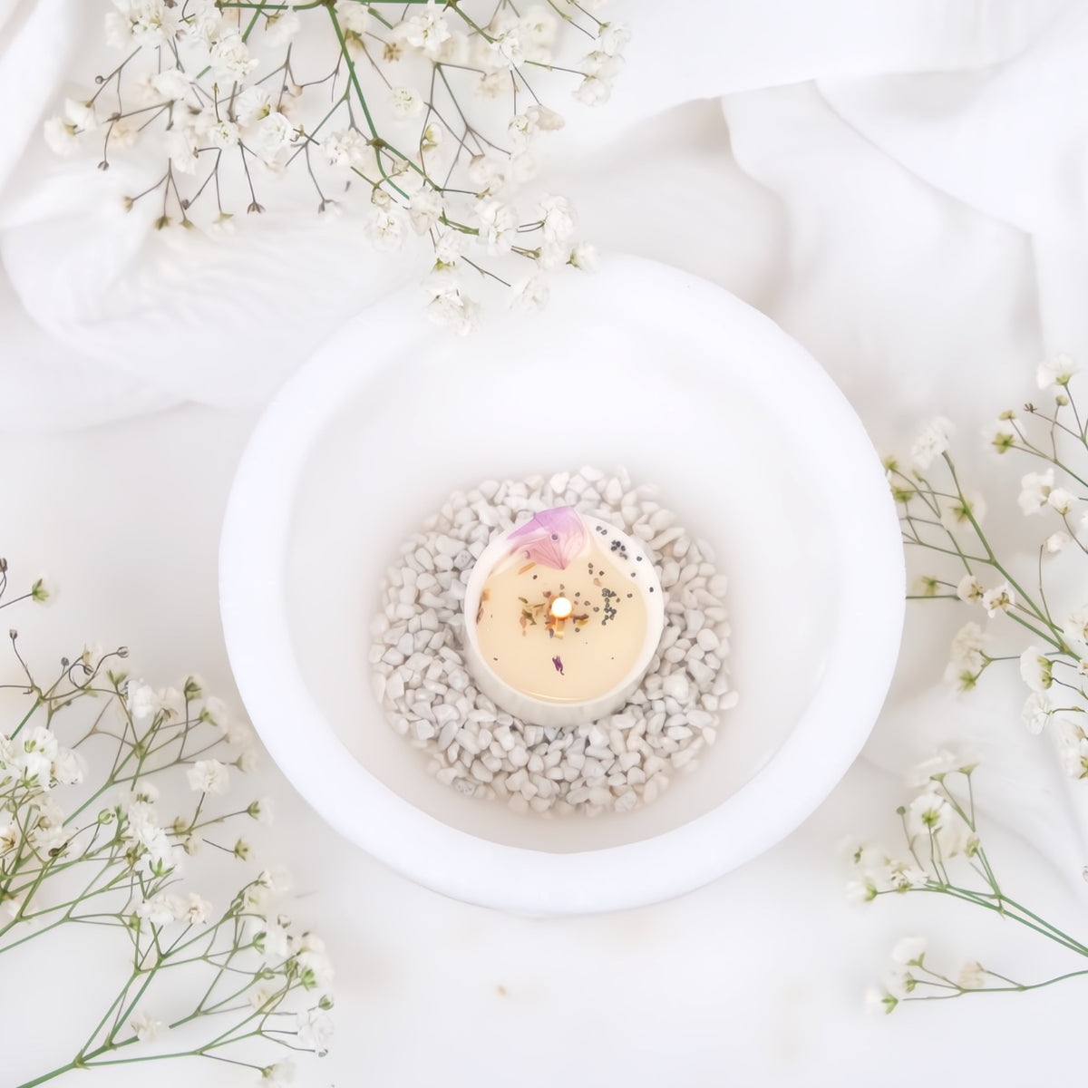 Nido di Luce: Ciotola di Cera Fori di Luce