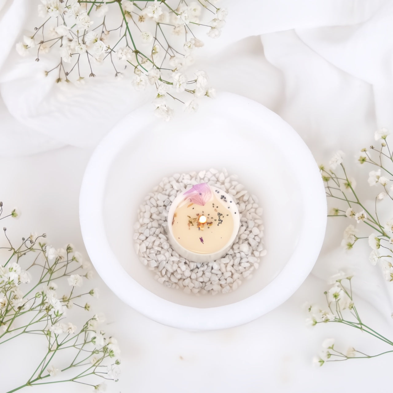 Nido di Luce: Ciotola di Cera Fori di Luce