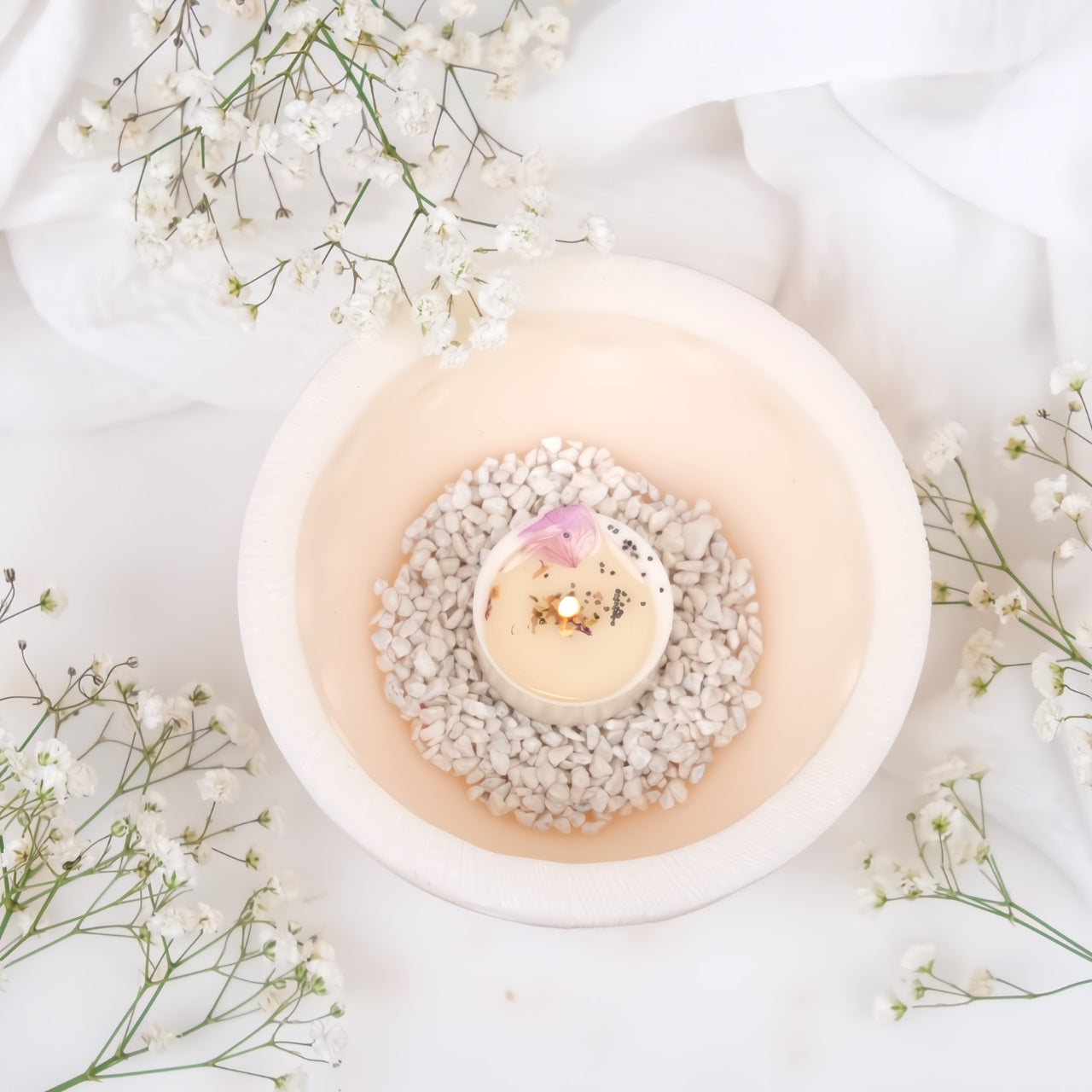 Nido di Luce: Ciotola di Cera Fori di Luce