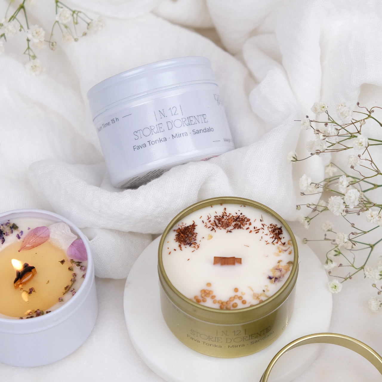 Piccoli Gesti: Candela Profumata Botanica in Cera di Soia in Tin di Alluminio