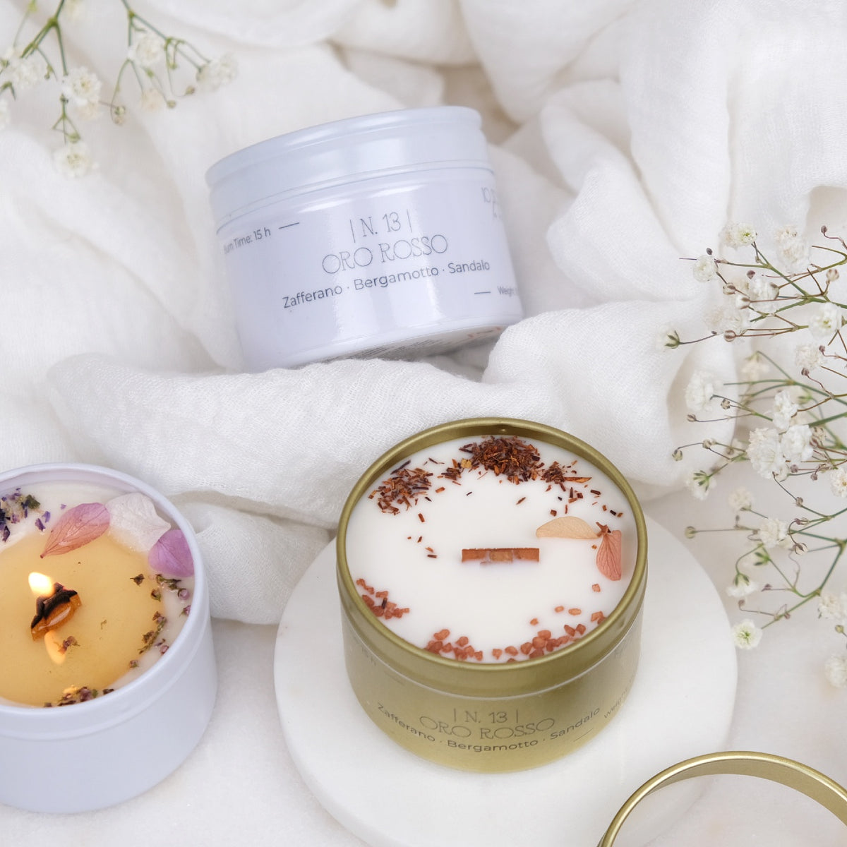 Piccoli Gesti: Candela Profumata Botanica in Cera di Soia in Tin di Alluminio