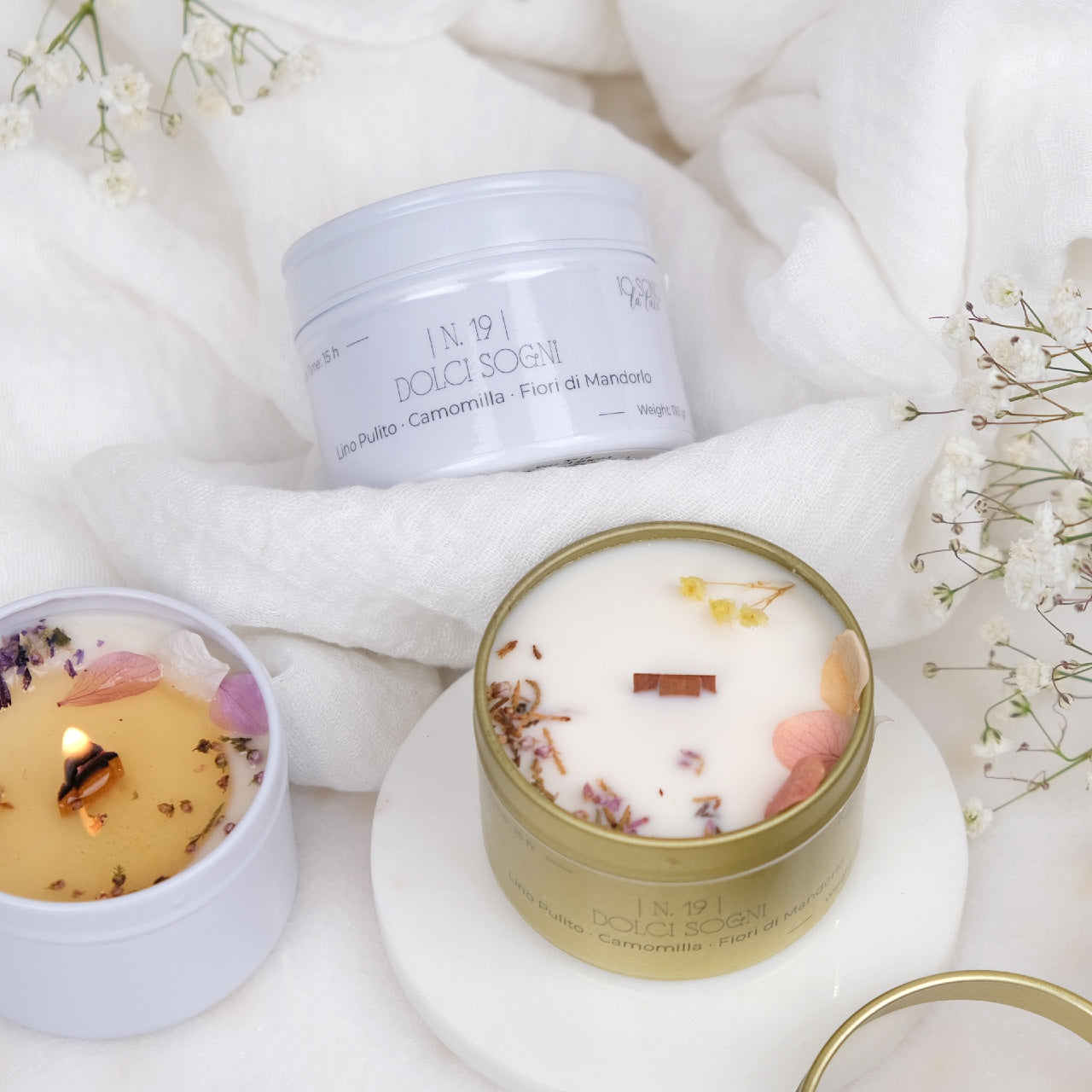 Piccoli Gesti: Candela Profumata Botanica in Cera di Soia in Tin di Alluminio