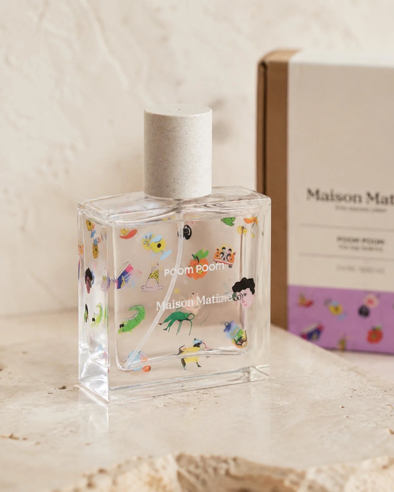 Poom Poom di Maison Matine - Roma | Eau de Parfum - 50 ml | Profumo di nicchia francese fresco, fruttato, cipriato, floreale, muschiato