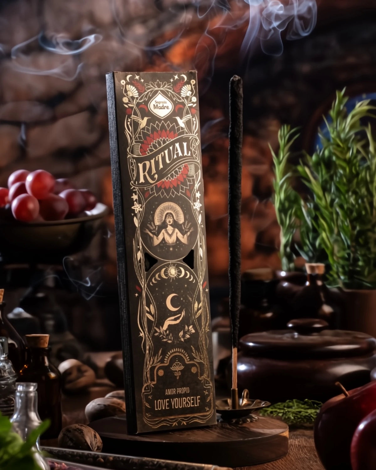 Incenso Ritual Amor Proprio Sagrada Madre fragranza delicata e confortante per autocompassione, nutrire l’amore e cura di sè 