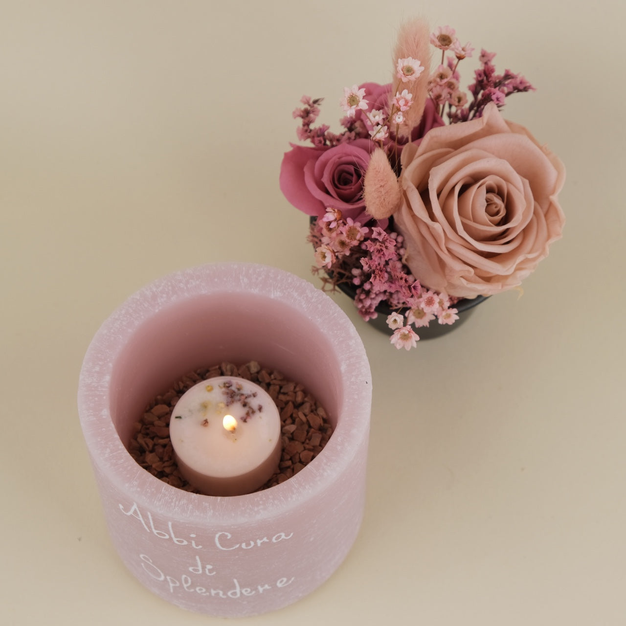 Sushi Flower: Vaso di Cera Personalizzato & Bouquet Fiori Stabilizzati e Secchi