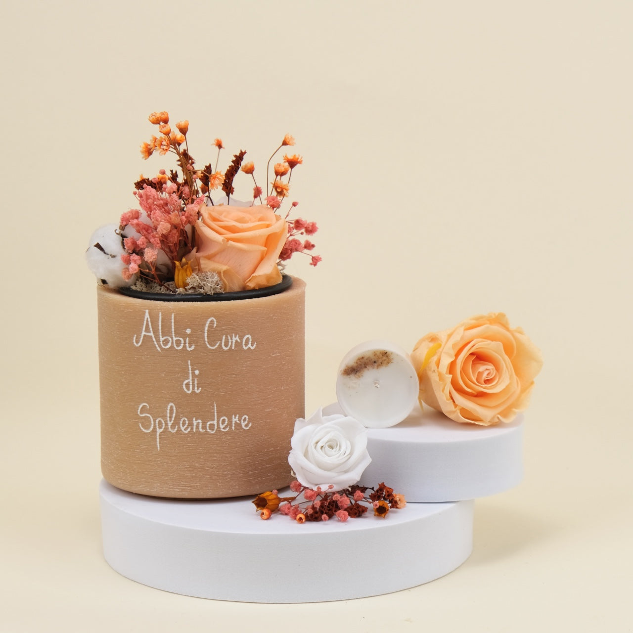 Sushi Flower: Vaso di Cera Personalizzato & Bouquet Fiori Stabilizzati e Secchi