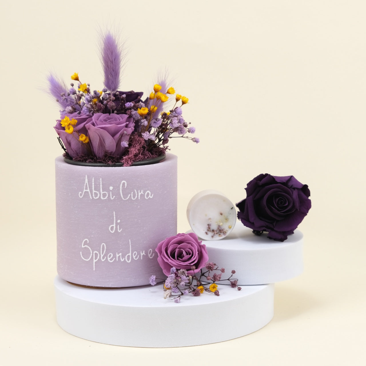 Sushi Flower: Vaso di Cera Personalizzato & Bouquet Fiori Stabilizzati e Secchi