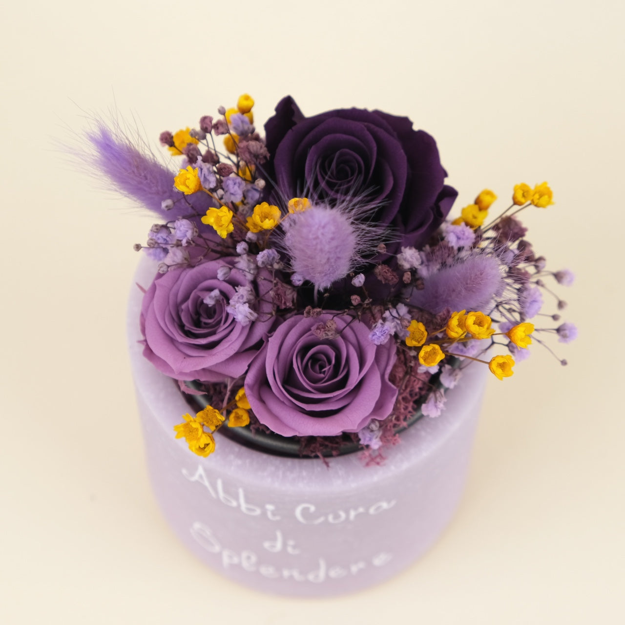 Sushi Flower: Vaso di Cera Personalizzato & Bouquet Fiori Stabilizzati e Secchi