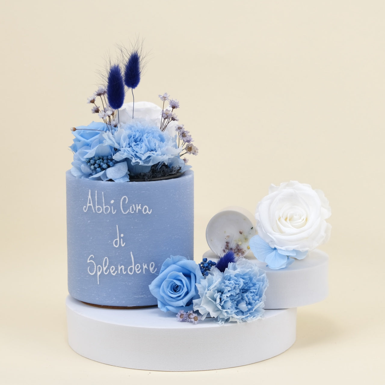 Sushi Flower: Vaso di Cera Personalizzato & Bouquet Fiori Stabilizzati e Secchi