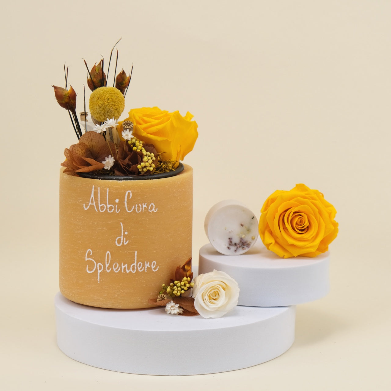 Sushi Flower: Vaso di Cera Personalizzato & Bouquet Fiori Stabilizzati e Secchi