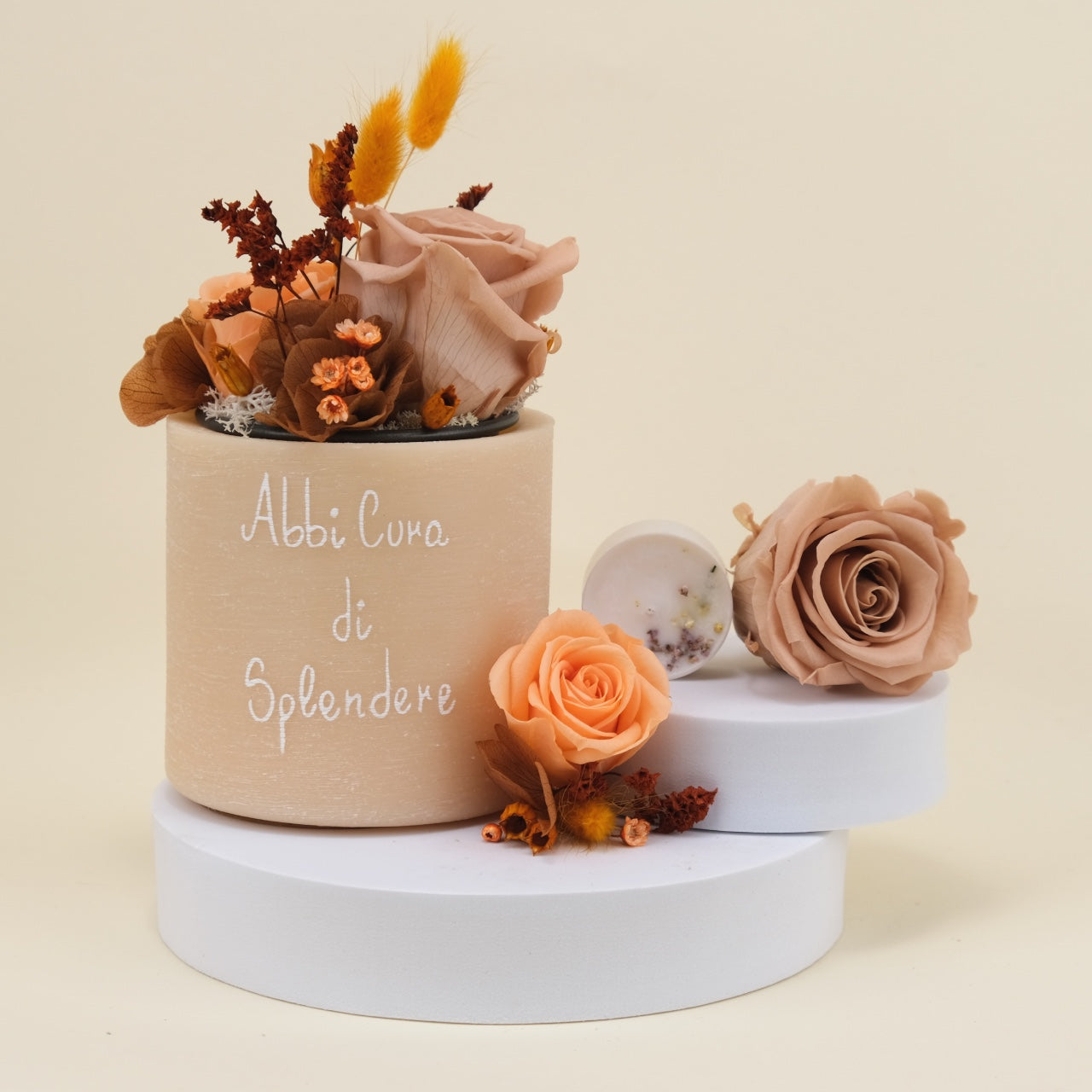 Sushi Flower: Vaso di Cera Personalizzato & Bouquet Fiori Stabilizzati e Secchi