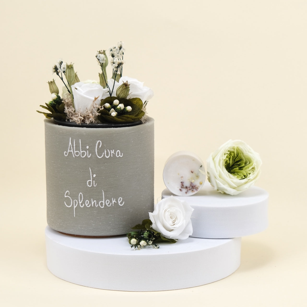 Sushi Flower: Vaso di Cera Personalizzato & Bouquet Fiori Stabilizzati e Secchi