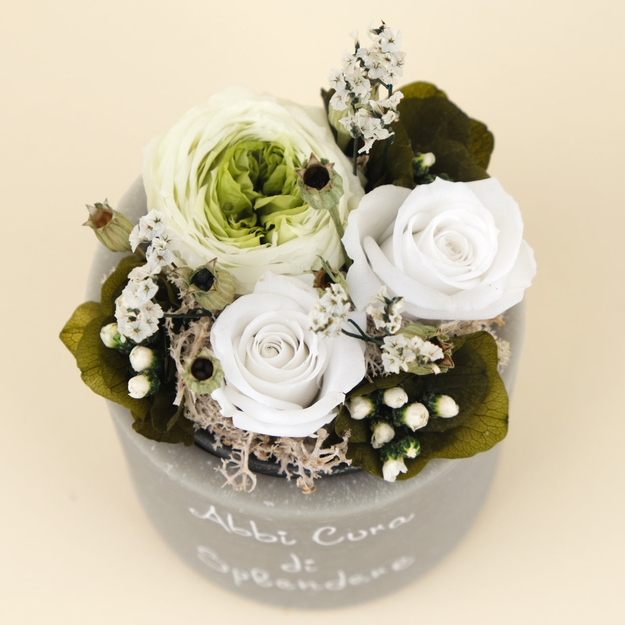 Sushi Flower: Vaso di Cera Personalizzato & Bouquet Fiori Stabilizzati e Secchi