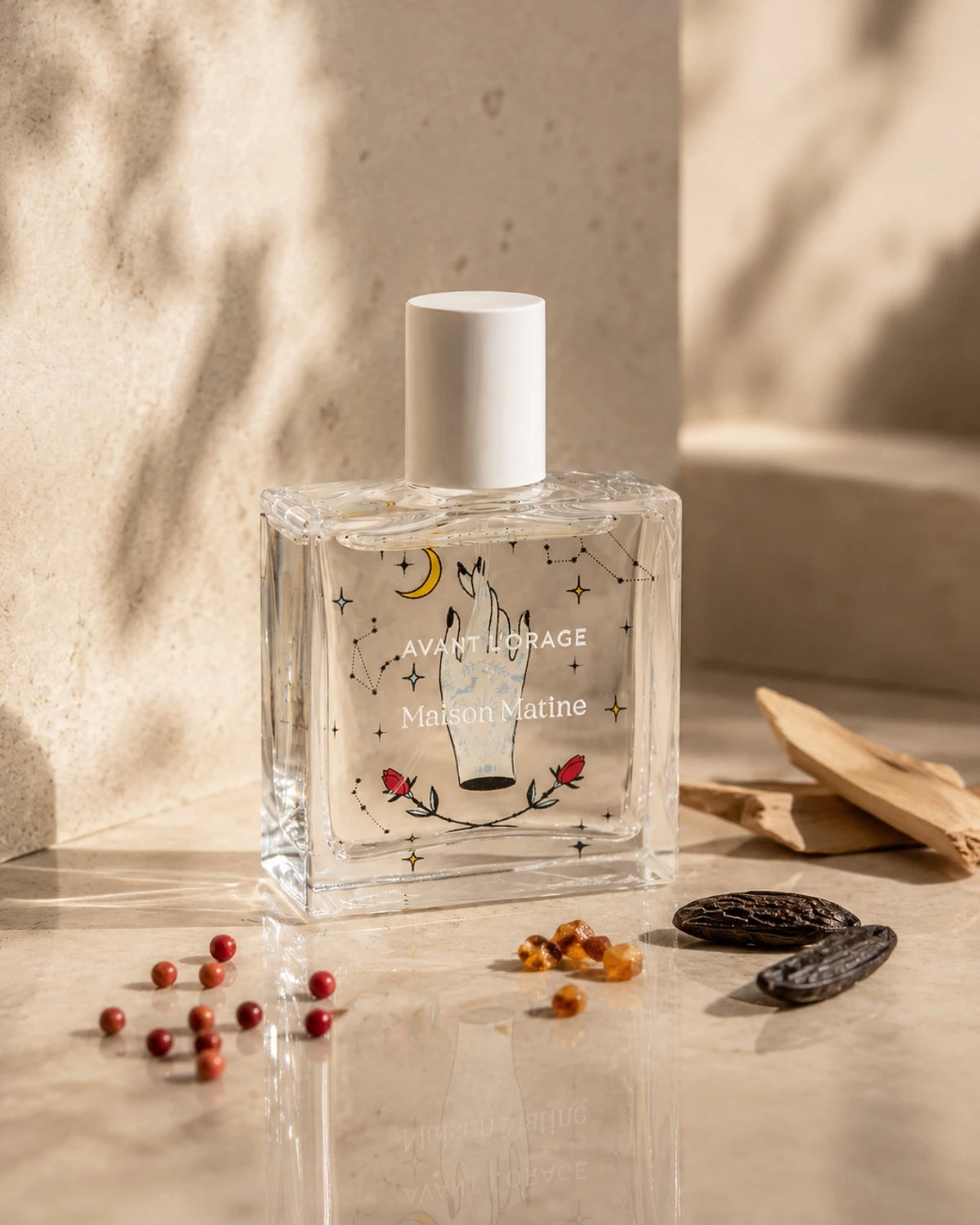 Avant l'Orage di Maison Matine - Roma | Eau de Parfum - 50 ml | Profumo pepe rosa, benzoino, sandalo, gelsomino sambac e vaniglia