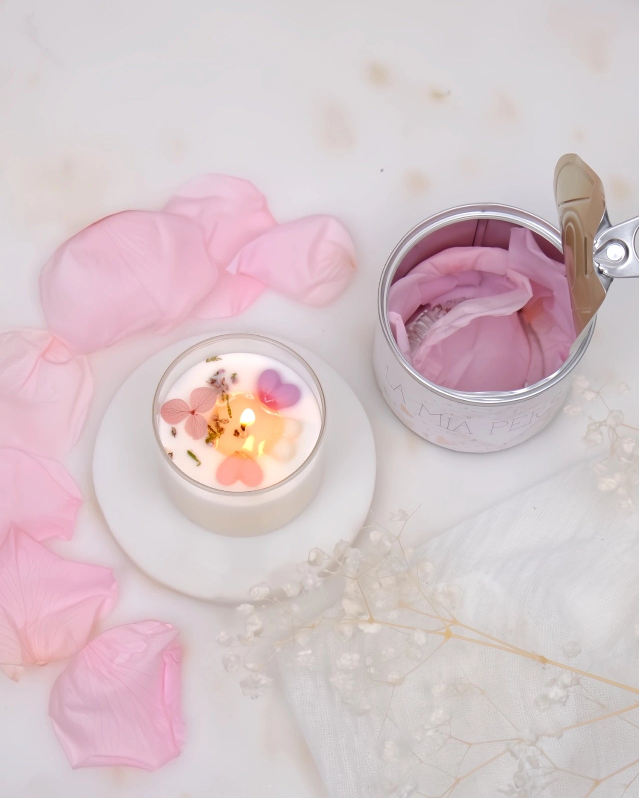 candela profumata cera di soia conserva d'amore io sono la luce Roma