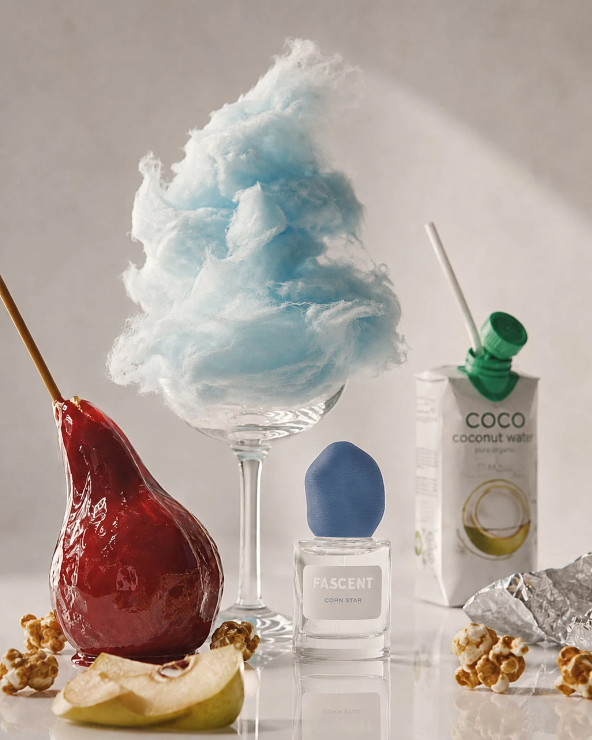 Corn Star di Fascent - Roma | Eau de Parfum - 30 ml | Profumo di nicchia francese pera candita, acqua di cocco, popcorn, sesamo, marshmallow, fava tonka 
