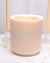 simbolo infinito inciso a mano con cuori sul vaso di cera